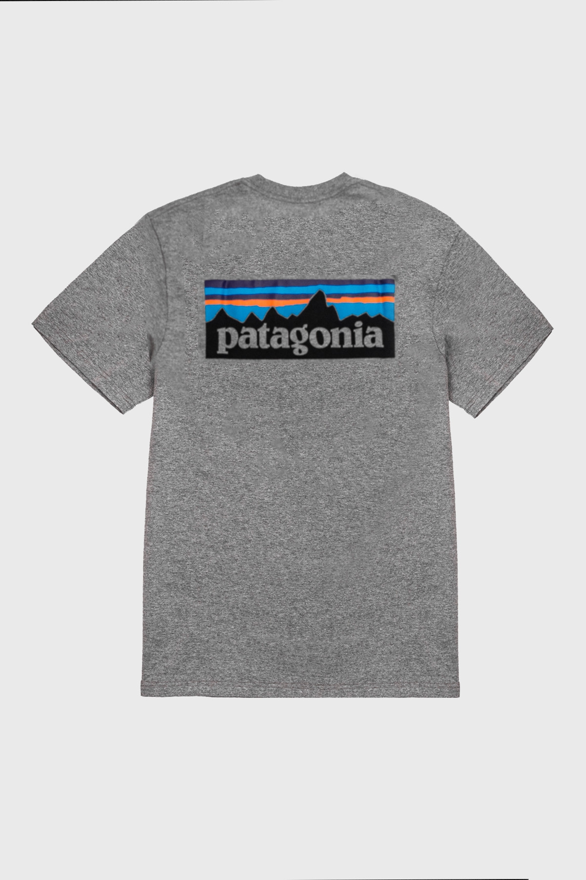 patagonia - P-6 logo pocket Tee - GRAVEL HEATHER