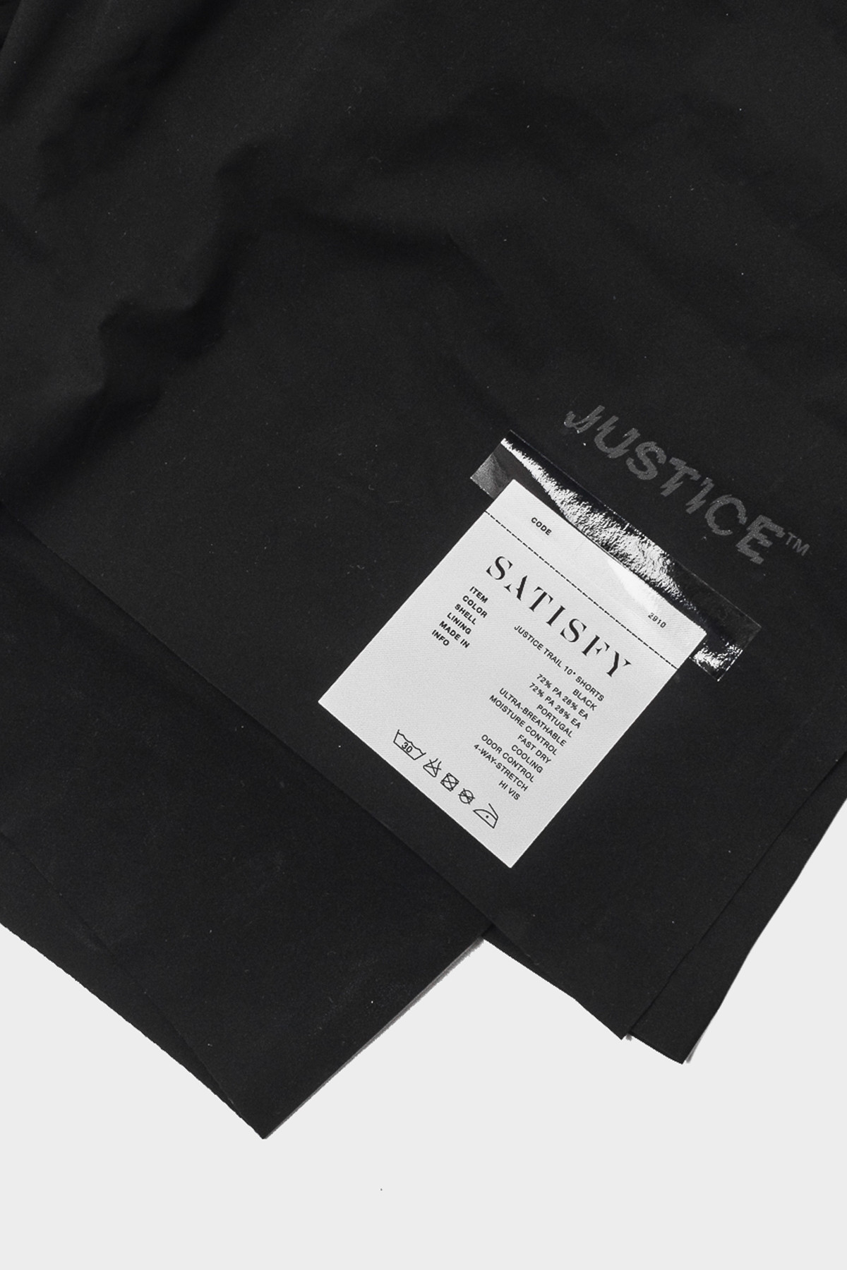 satisfy - Justice trail long Distance 10" shorts - black
