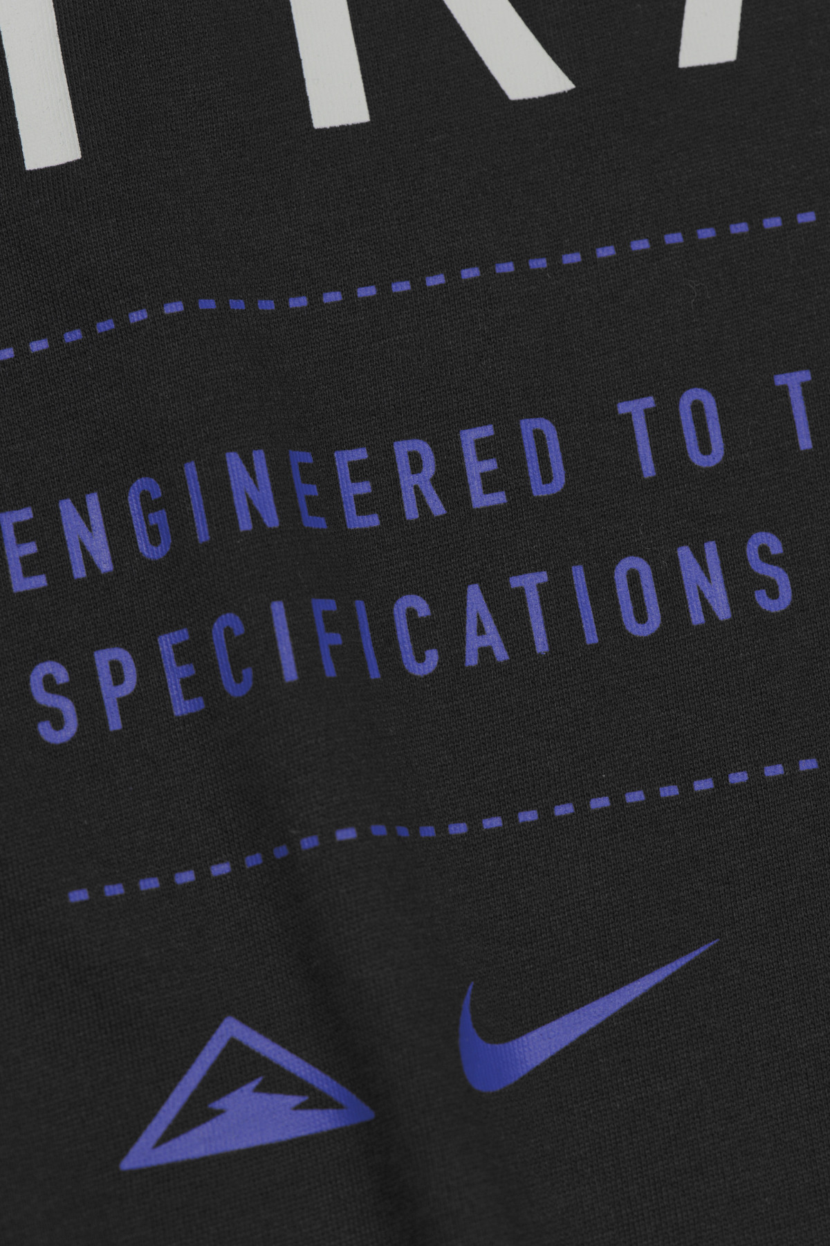 Nike - dry FIT tee trail - black pistache glacée