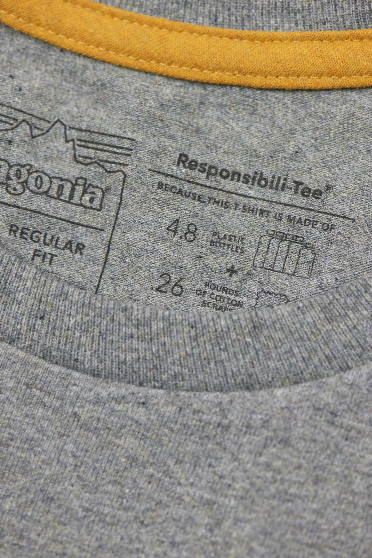 PATAGONIA - RIDGELINE RUNNER RESPONSIBILI-TEE - GRAVEL HEATHER