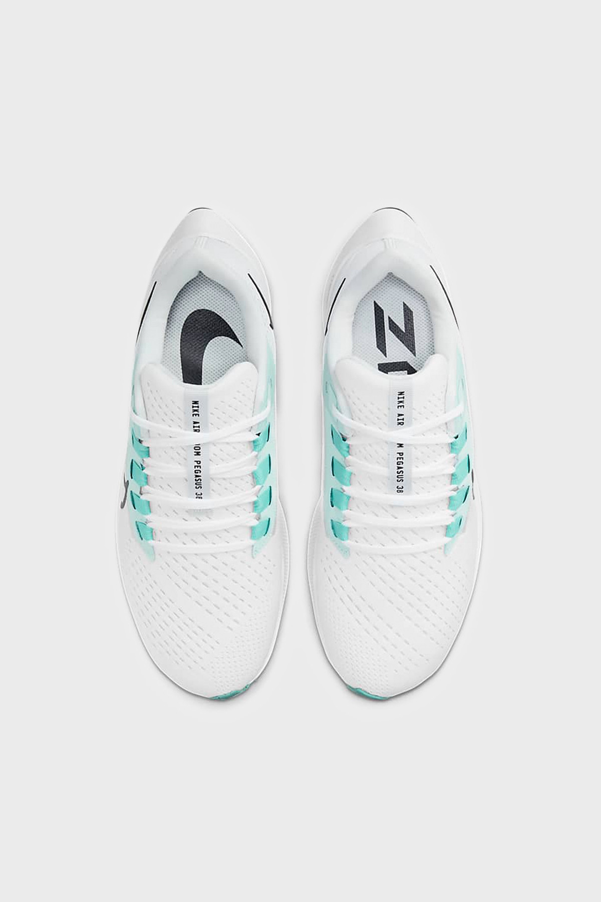 NIKE W - Air Zoom Pegasus 38 - WHITE AURORE GREEN