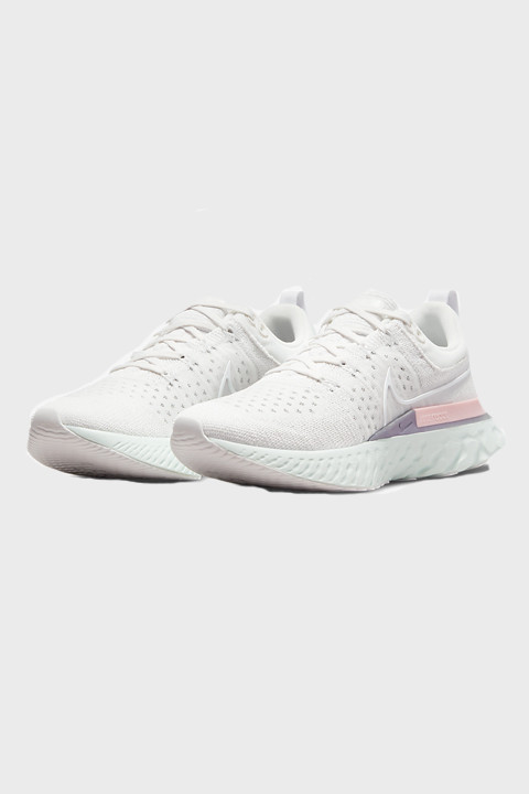 NIKE W - REACT INFINITY RUN FLYKNIT 2 - Platinum Pale Green Metallic Silver White