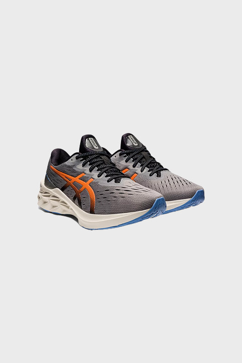 ASICS - NOVABLAST 2 - Clay Grey Shocking Orange