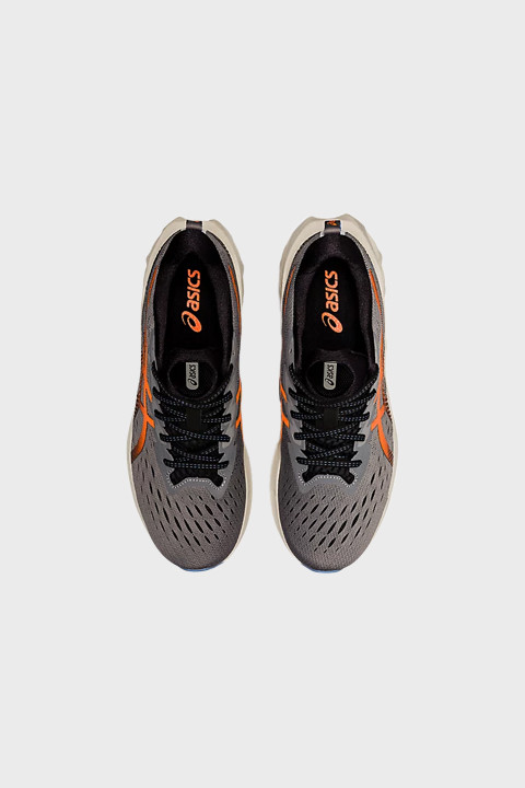 ASICS - NOVABLAST 2 - Clay Grey Shocking Orange