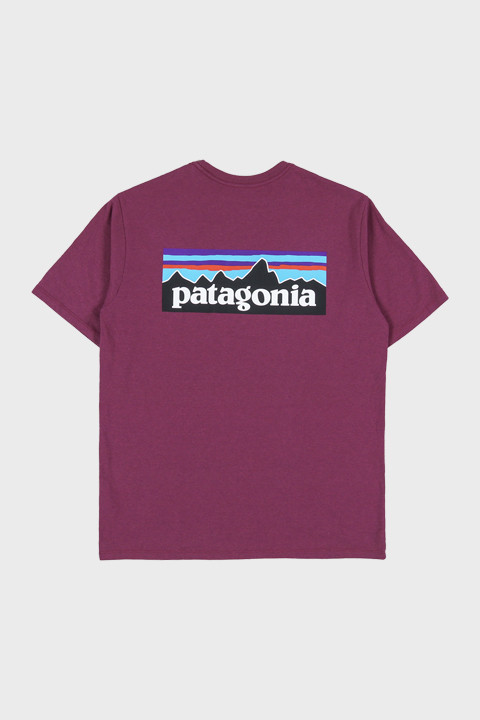 patagonia - P-6 logo Mission Organic Tee - Star Pink