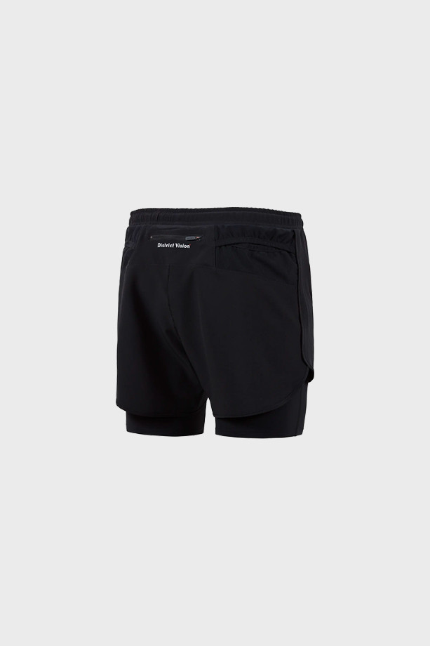 DISTRICT VISION - AARON LAYERED SHORTS - BLACK