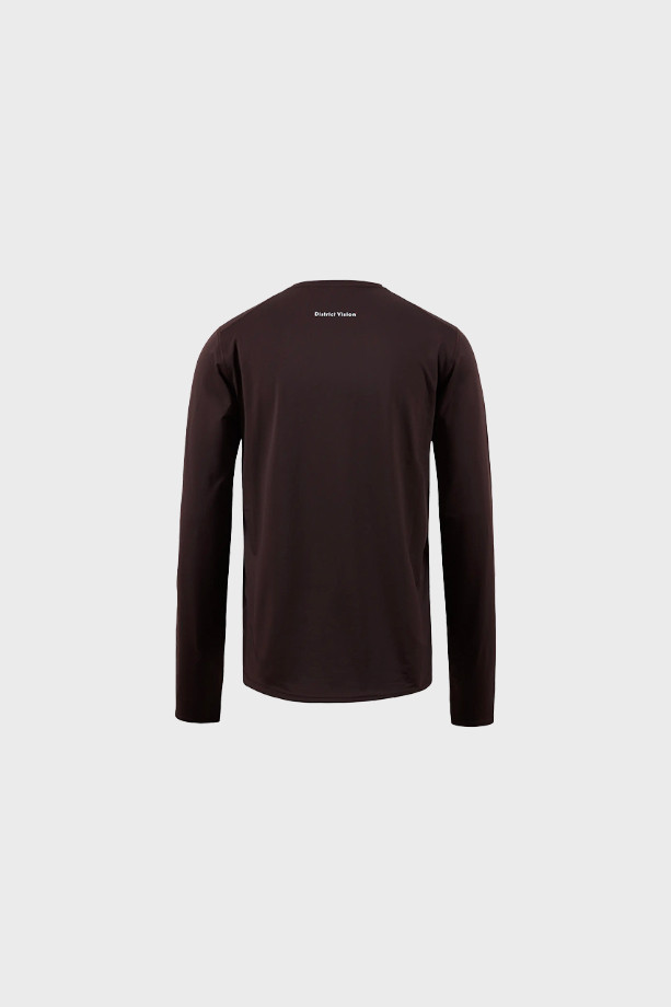 DISTRICT VISION - DEVA LONG SLEEVE T-SHIRT - CACAO