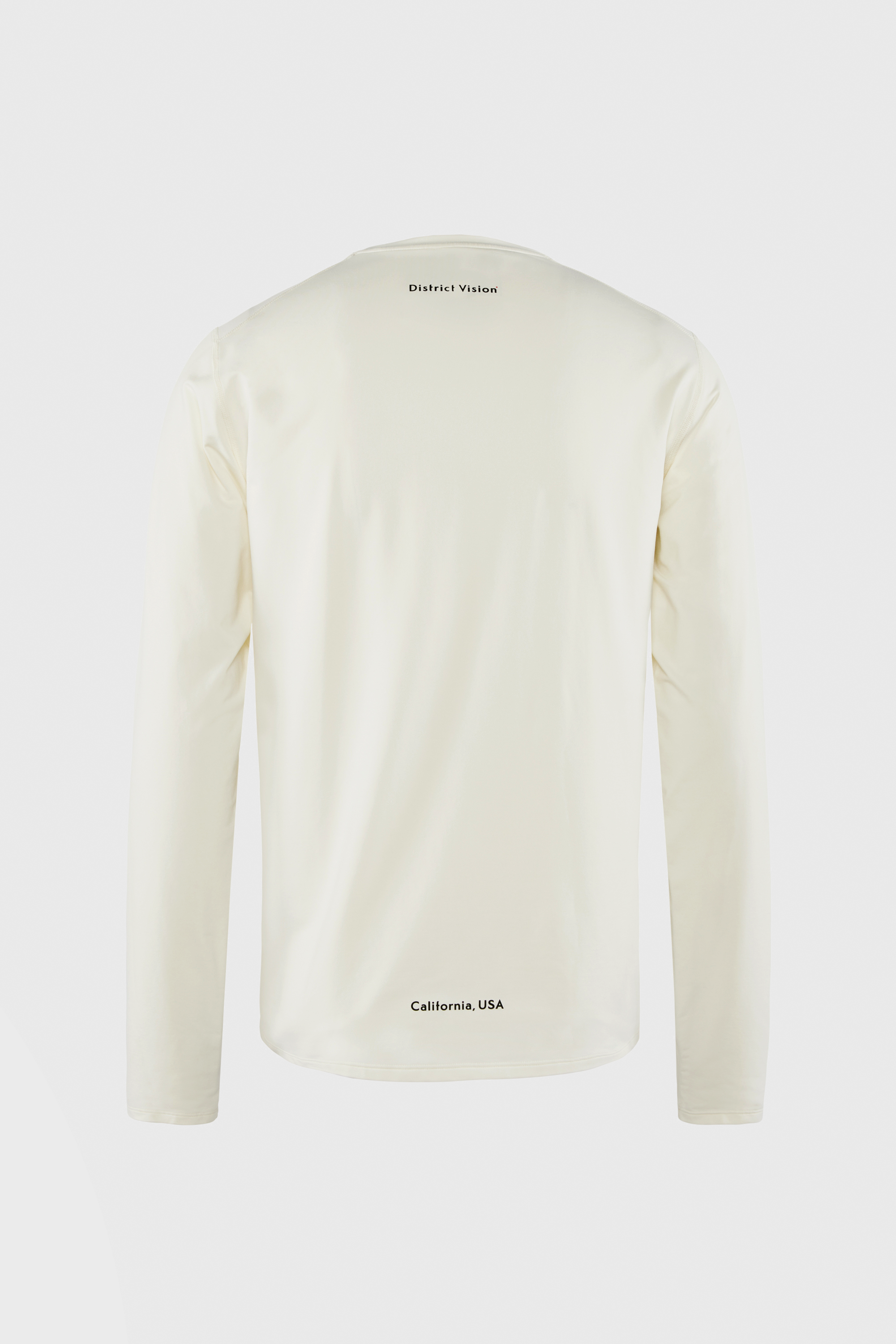 DISTRICT VISION - DEVA LONG SLEEVE T-SHIRT - LUNAR WHITE